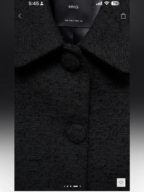 Mango CROPTWEED JACKET SizeS, M NWT - Picture 9 of 12